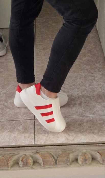 Sapatilhas Adidas borracha para a chuva
