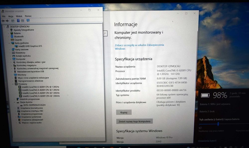 Laptop Tablet 2 w 1 Vaio A12 VJA121C12M 12.5" i5/8GB/512 SSD LTE MŁAWA