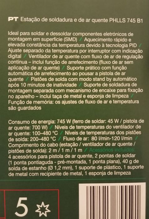 Estação de soldadura e ar quente Parkside