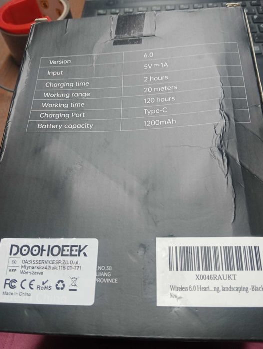 Abafador Bluetooth 6.0 Wireless Hearing Protector - NOVO