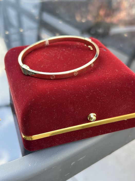Złota damska bransoletka Cartier Love 585
