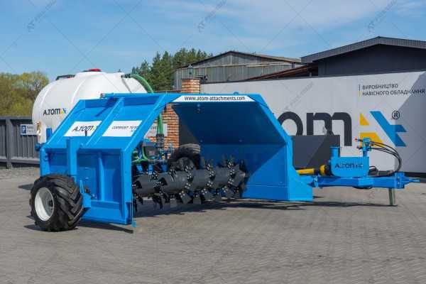 Перетрушувач компосту з бочкою 3 метра - А.ТОМ 3000 Plus  ІДЕАЛ