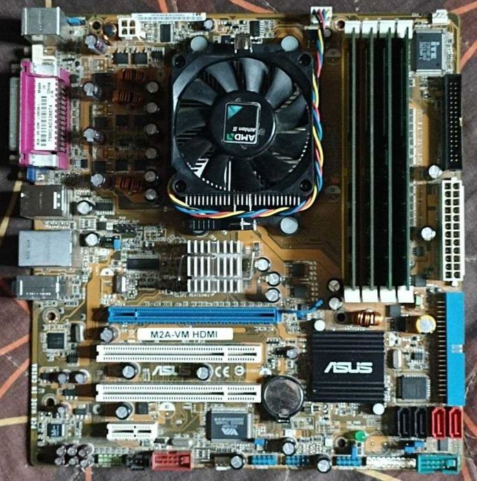 плата Asus M2A-VM HDMI AM2+ AM3 AMD 690G 4xDDR2 DVI-D HDMI