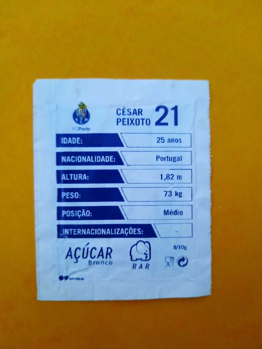 Pacote de açúcar César Peixoto - RAR Clubes Porto