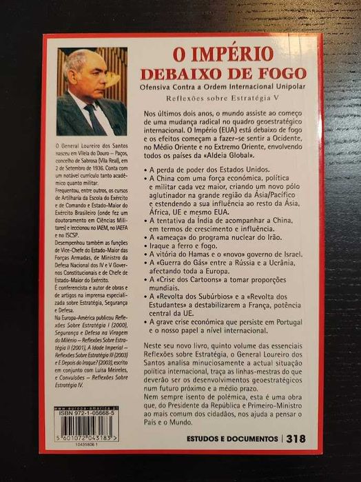 (Env. Incluído) O Império Debaixo de Fogo de General Loureiro Santos