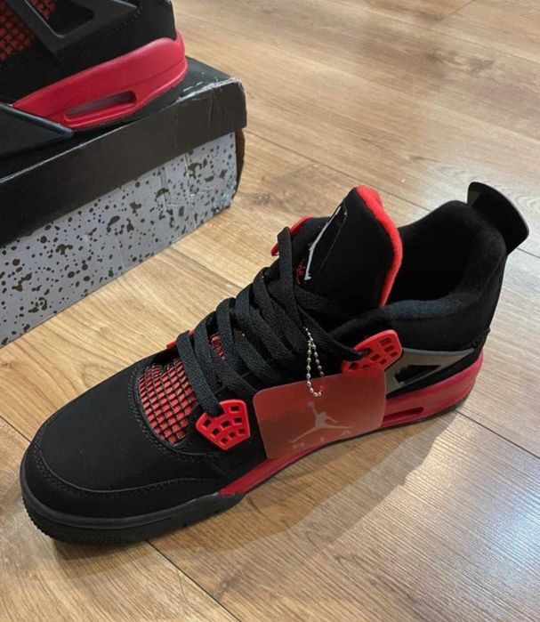 Air jordan 4 czerwone meskie obuwie sportowe Jordan sneakers 36-46