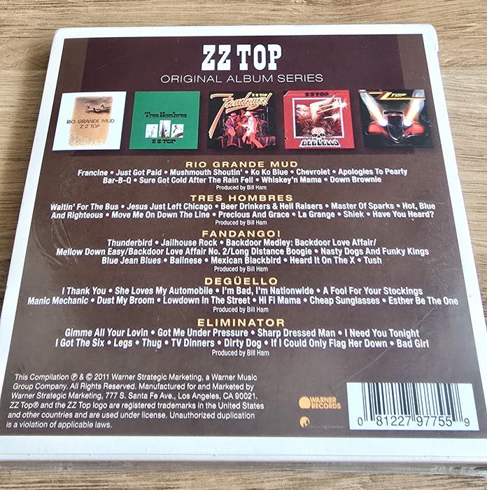 ZZ TOP box z 5 płytami