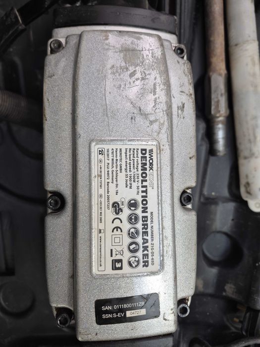 Młot wyburzeniowy Workzone Z1G-DS65D 1700W; Komis Jasło Igielna