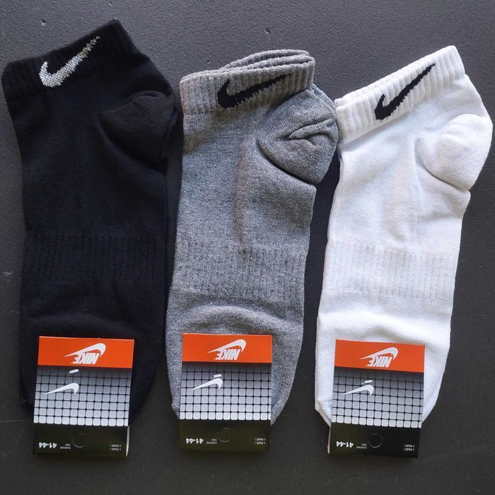 Низькі/короткі шкарпетки/носки Найк - білі/сірі/чорні чоловічі Nike