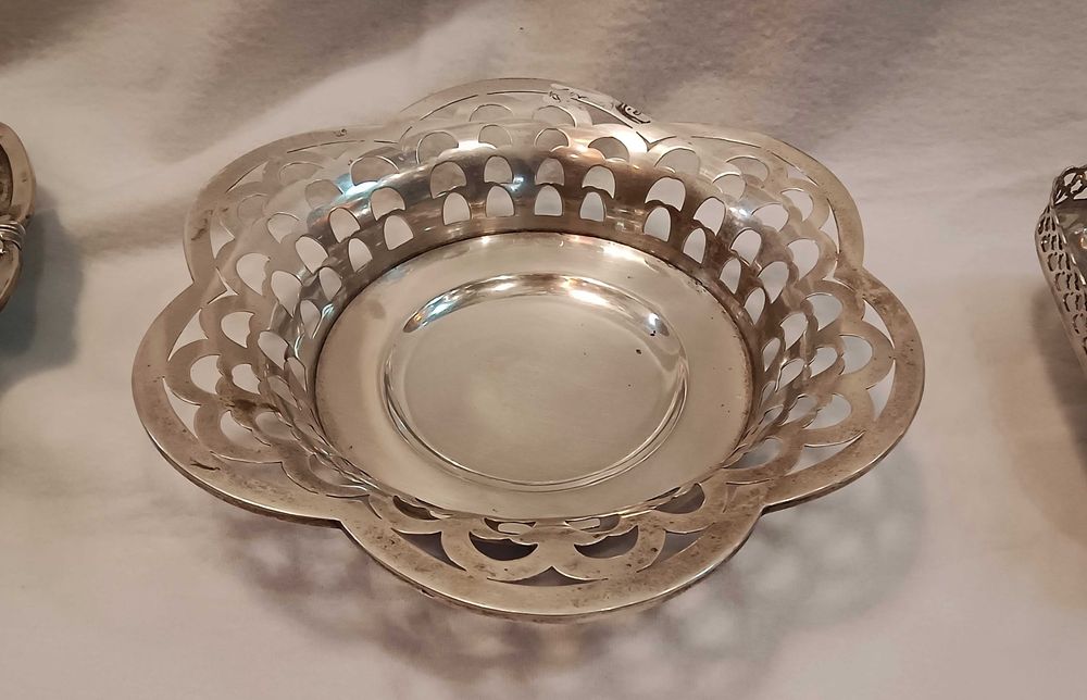 Salva Cesta Bandeja Prata