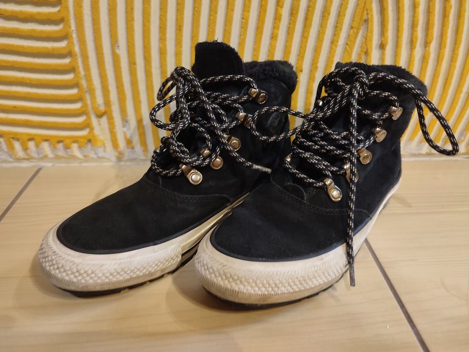 Zimowe Converse trampki skórzane 36,5 , 23 cm