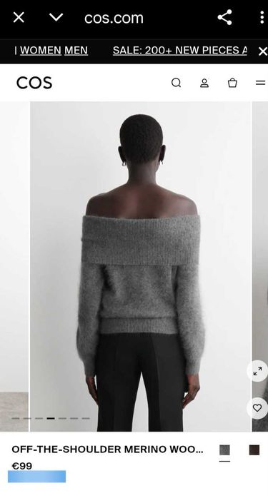 Свитер  открытые плечи Sarah Pacini Cos