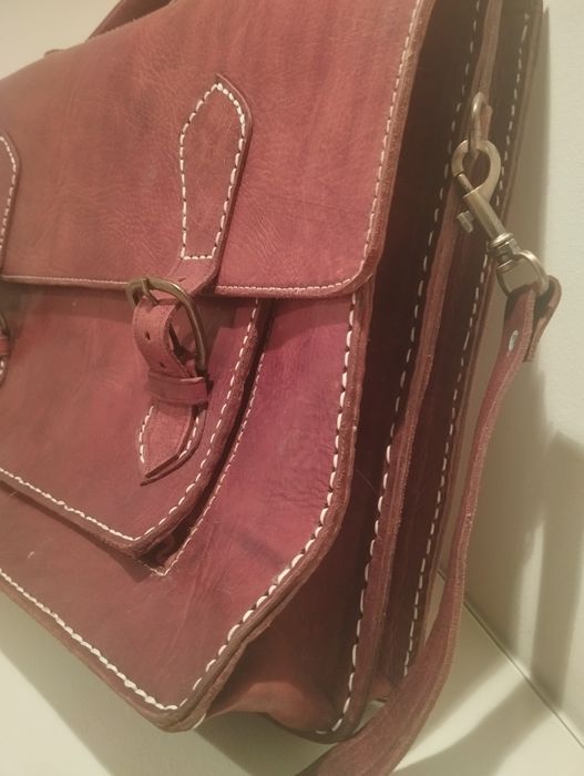 Bolsa em couro pasta