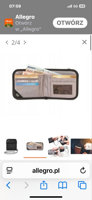 Portfel RFID sprzedam
