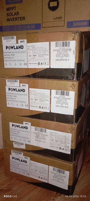 Гибридный инвертор POWLAND ISolar-SMS-5KW-P-24V With Wi-Fi