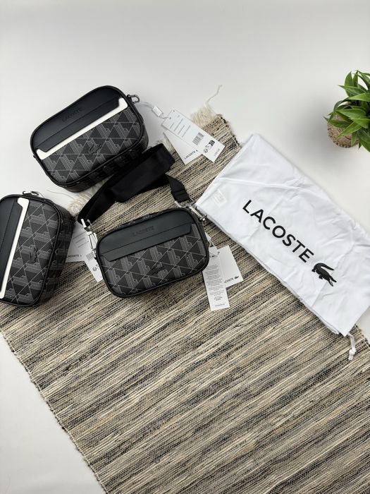 Сумка Lacoste Reporter Bag Black/Grey NH3650LX