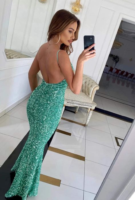 Sukienka Silver 36/S długa maxi cekinowa cekiny wieczorowa nowa piękna