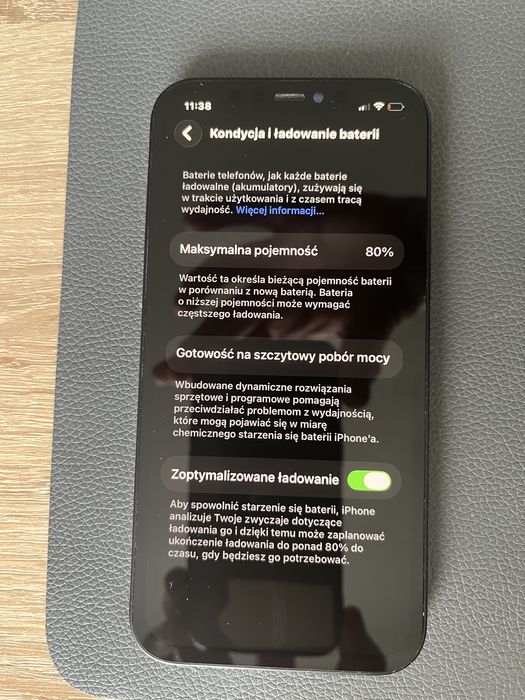 Telefon czarny iphone12