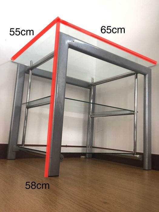 Mesa vidro 3 patamares