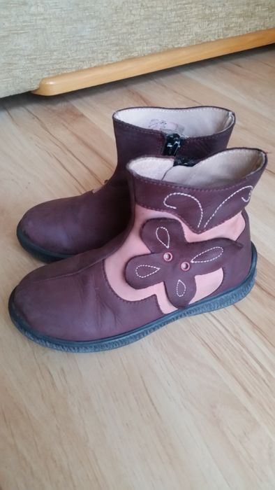 Kozaczki dziewczęce roz. 26, kozaki - skóra naturalna