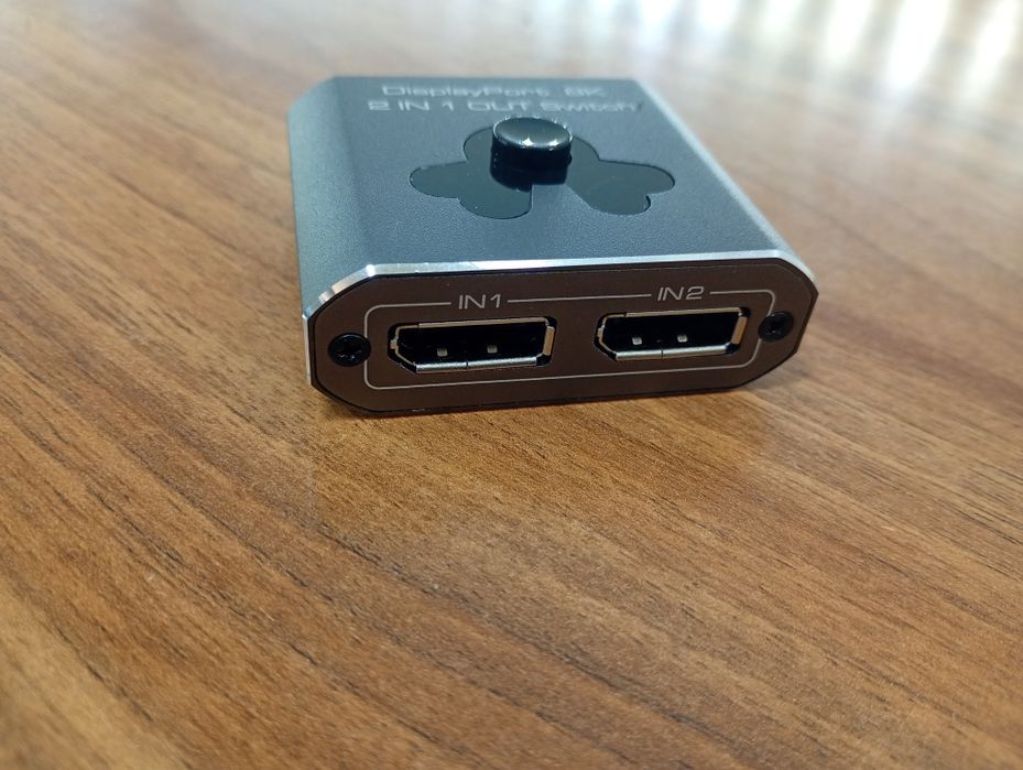 Przełącznik displayport 2 w 1 wyjście dp 8K60hz 4K144hz