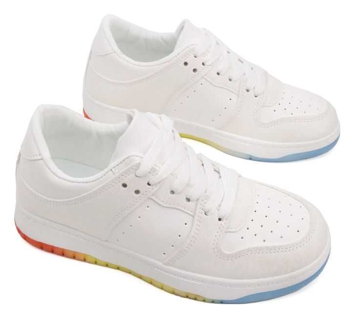 Buty sportowe adidasy damskie sneakersy lekkie białe 37