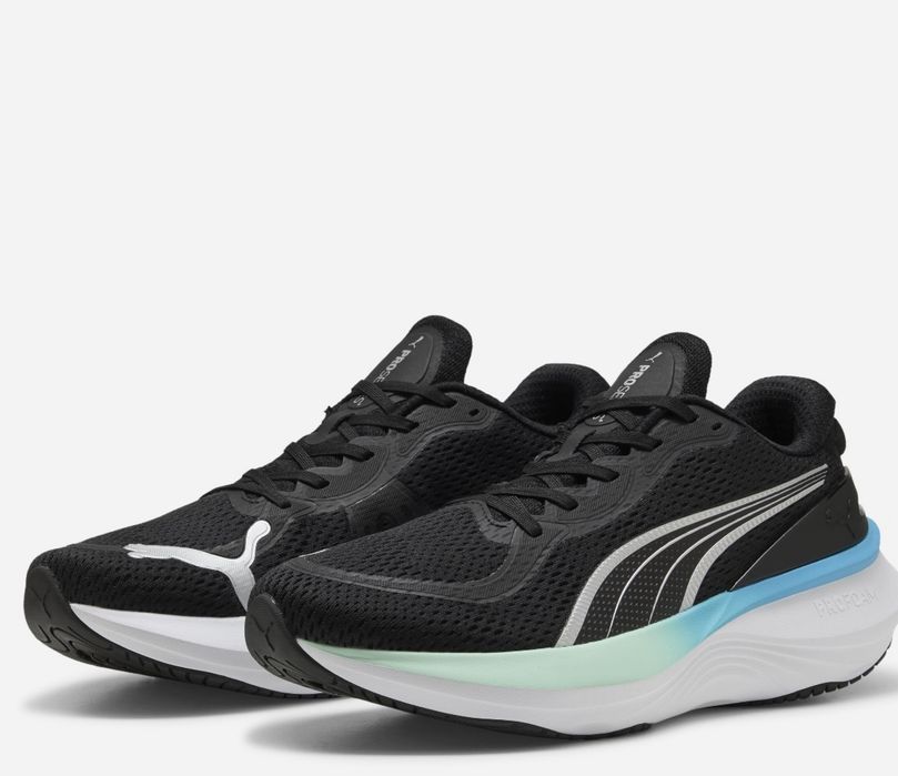 Puma scend pro 2 оригинал кроссовки мужские черные для бега,беговые мужские оригинальные кроссовки puma«black,mint melt бігові кросівки пума чорні