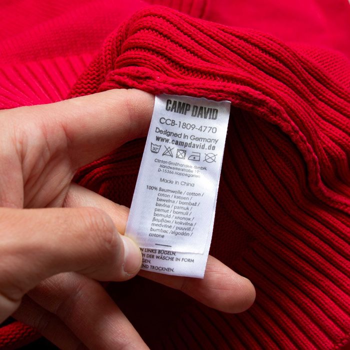 Camp David sweter z nadrukami XL