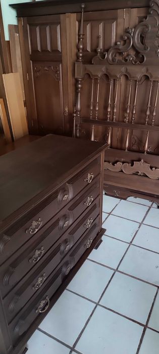 Quarto de casal em castanho