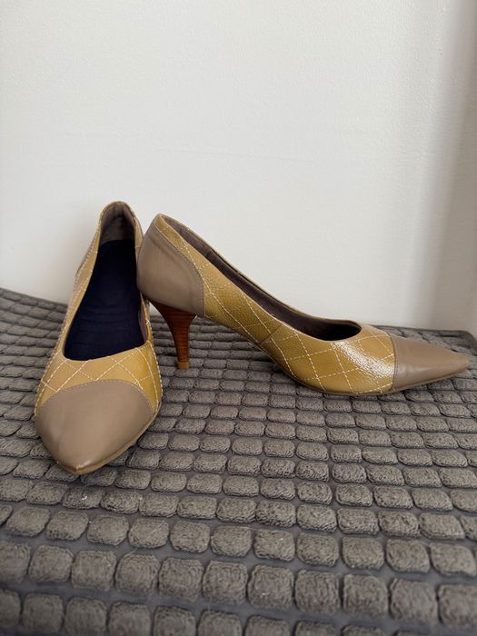 Scarpin de couro legítimo