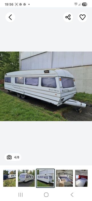 Kamping Roma caravans 820 dedykowana Bently, zamiana