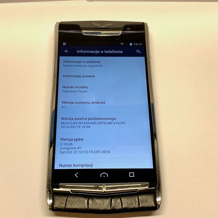 VERTU Signature Touch – luksusowy smartfon dla konesera! Android 6.1