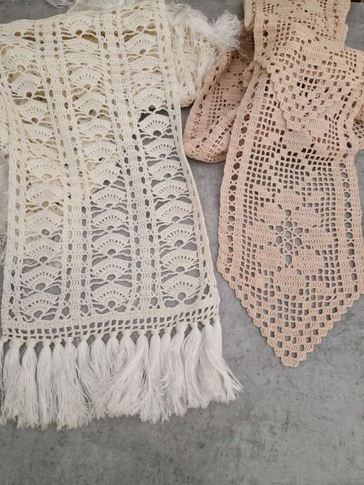 Panos em croché feitos à mão