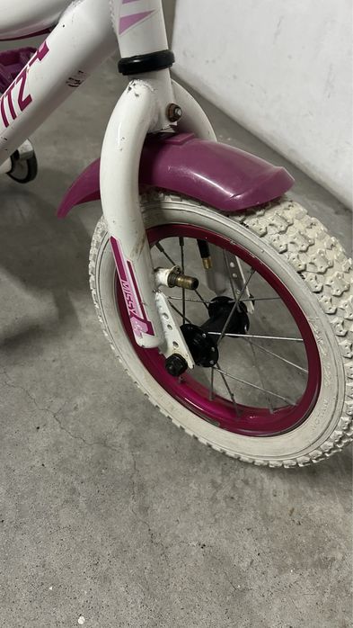 Bicicleta com rodinhas roda 12 menina