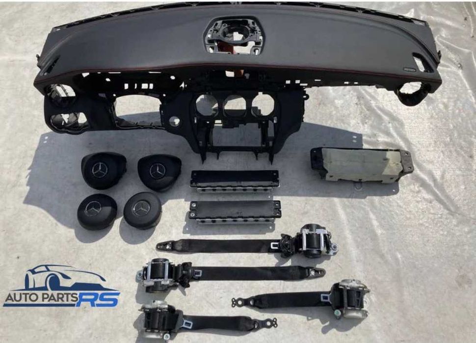 Kit de airbags, cintos de segurança e tablier para Mercedes