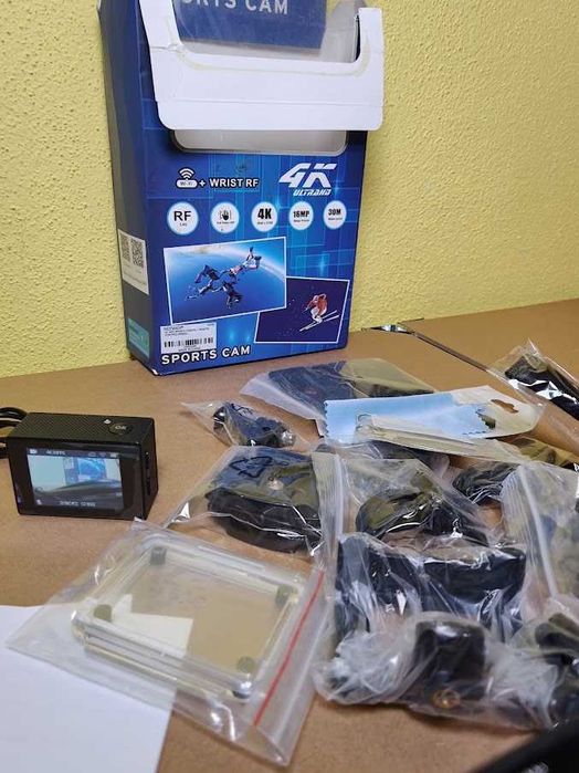Câmara de Ação Desportiva Neewer G1 4K Ultra HD WiFi + Kit Acessórios NOVO