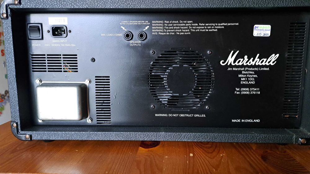 Marshall PA 400 . Amplificador/mesa de 7 canais.