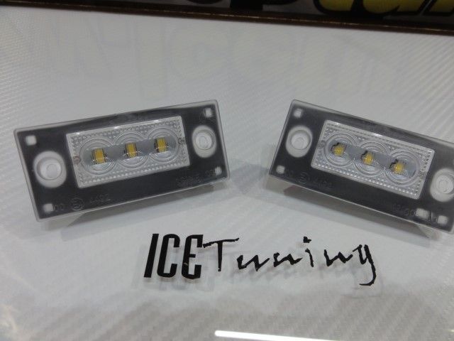 Suporte De Lâmpada De Matricula Com Led Branco Audi A4/S4/RS4 avant 1999-2001, A3 8L 01-03
