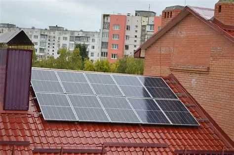 Встановлення сонячних панелей инвертора Сонячні батареї зелений тариф