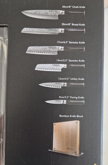 Zestaw japonskich nozy Cuisine Pro Damashiro Shi 7