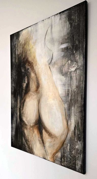 Nowoczesny akt kobiecy – obraz akrylowy 70x50 cm