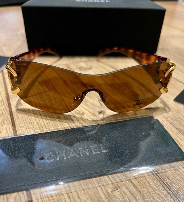 Chanel Okulary przeciwsłoneczne brązowe NOWE damskie