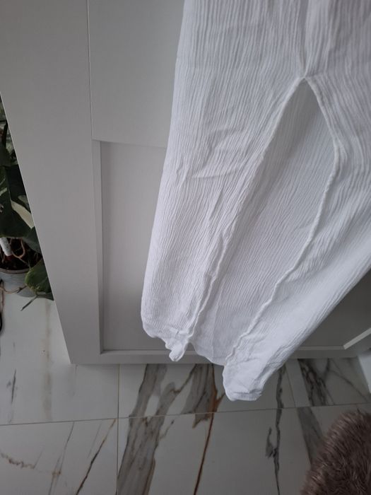 Biała sukienka boho,ażurowa 38/40