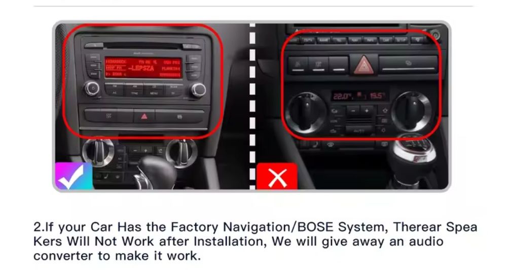 Rádio Audi A4 B6 B7 B8 B9 RS4 Carplay Android Auto GPS wifi BT 2/64GB