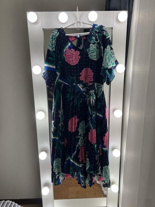 20 розмір великий розмір 54 батал плаття платье сукня плісе гофре