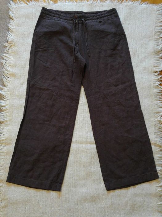 Spodnie lniane damskie