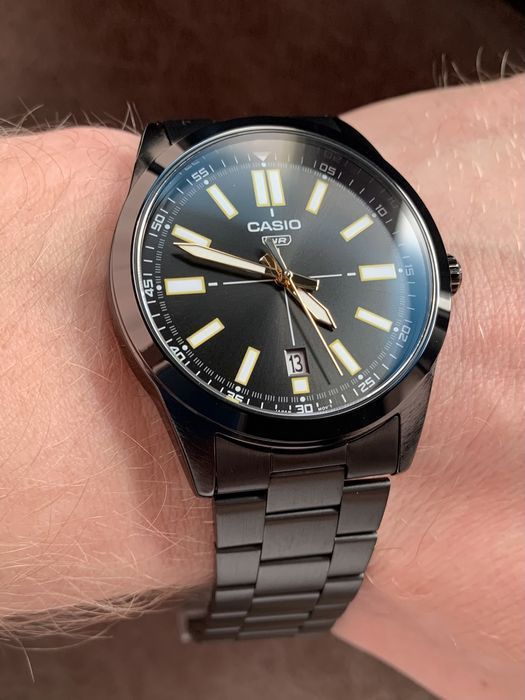 Годинник Casio MTP-VD02B-1 Оригінал Гарантія Часы Касио