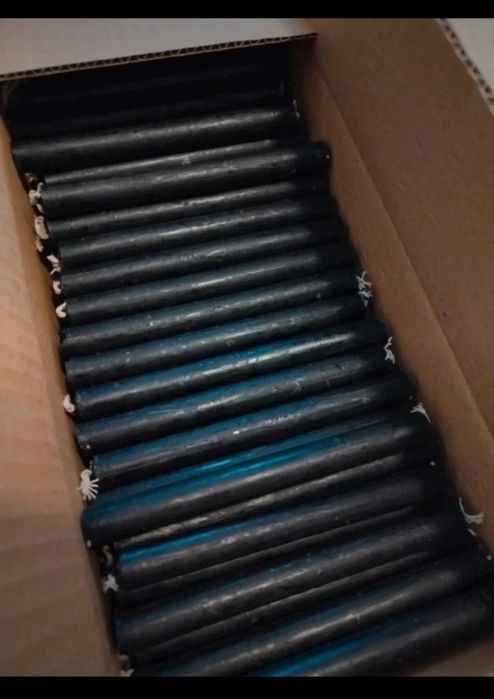 200 velas pretas de ritual , vela palito