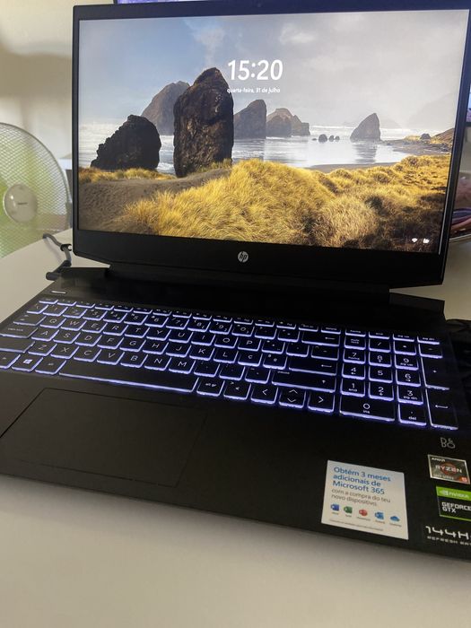 Portátil Pavilion gaming como novo