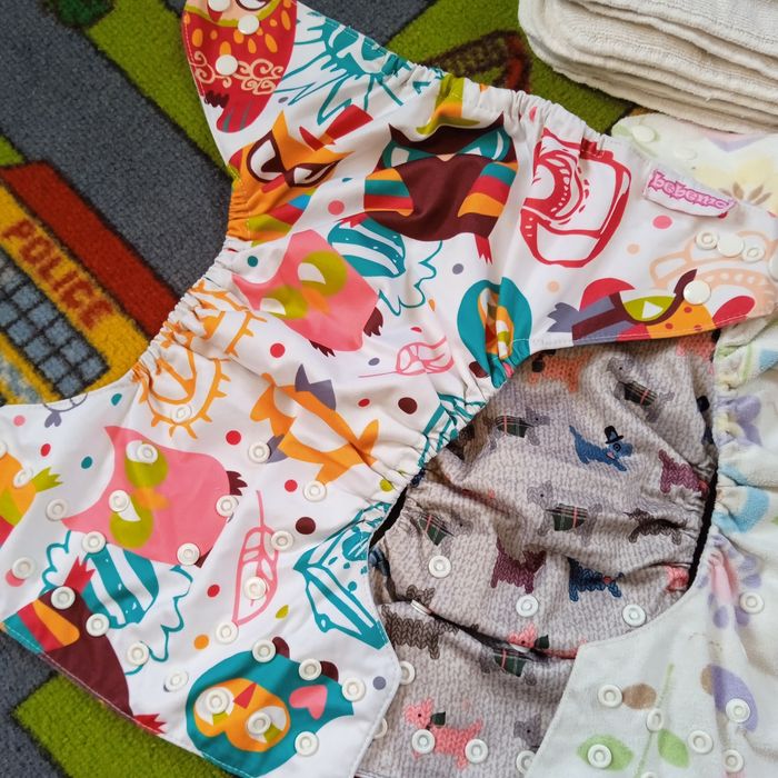 Набор 5шт. Многоразовый памперс Bebemo 3-16кг с 2 вкладышами